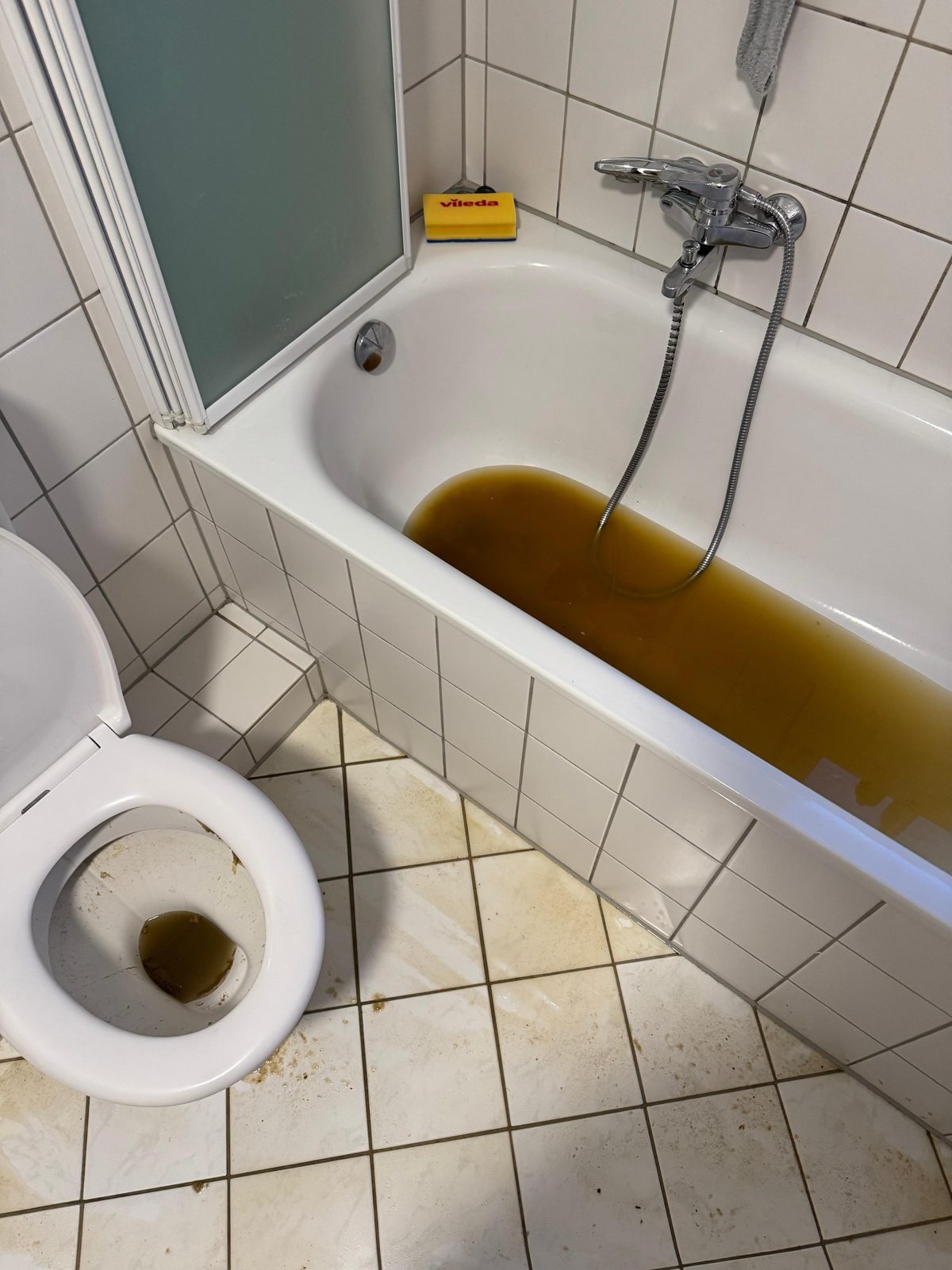 Rückstau aus dem Abfluss in Badewanne und WC